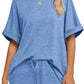 Casual Suit Oversized Short Sleeve T-shirt Drawstring Shorts Casual Wear Sportswear