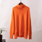 Pull à col roulé uni tendance pour femme