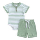 Baby Jumpsuit Short Sleeve Toddler Jumpsuit Romper Shorts Suit
