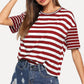 Women's Striped Paneled Loose Top