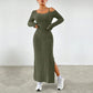 Women's Simple Elegant Fashion Set Strapless Dress