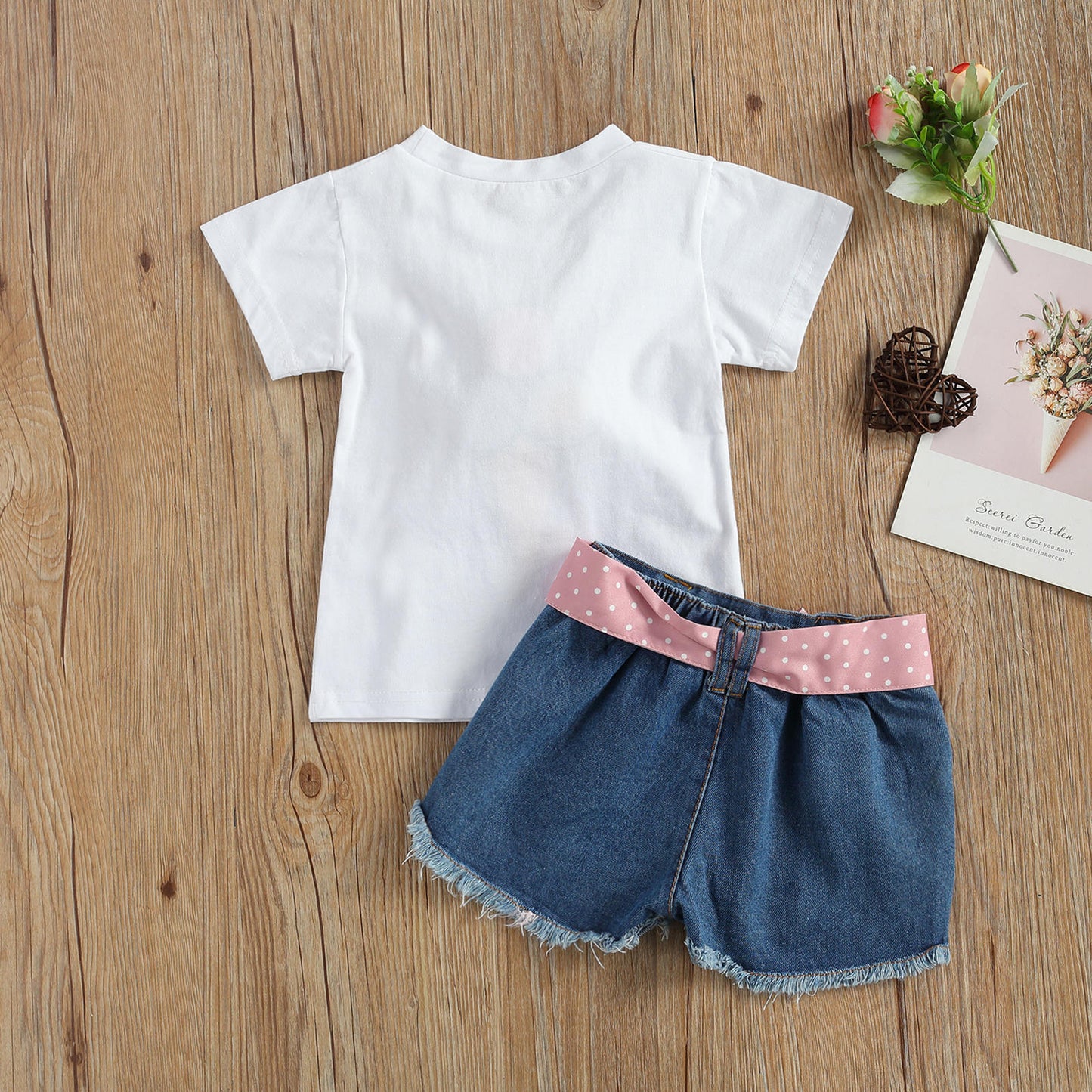 Girls Ice Cream Short Sleeve T-shirt Top