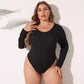 Minimalist Long Sleeve Bottoming Shirt Jumpsuit