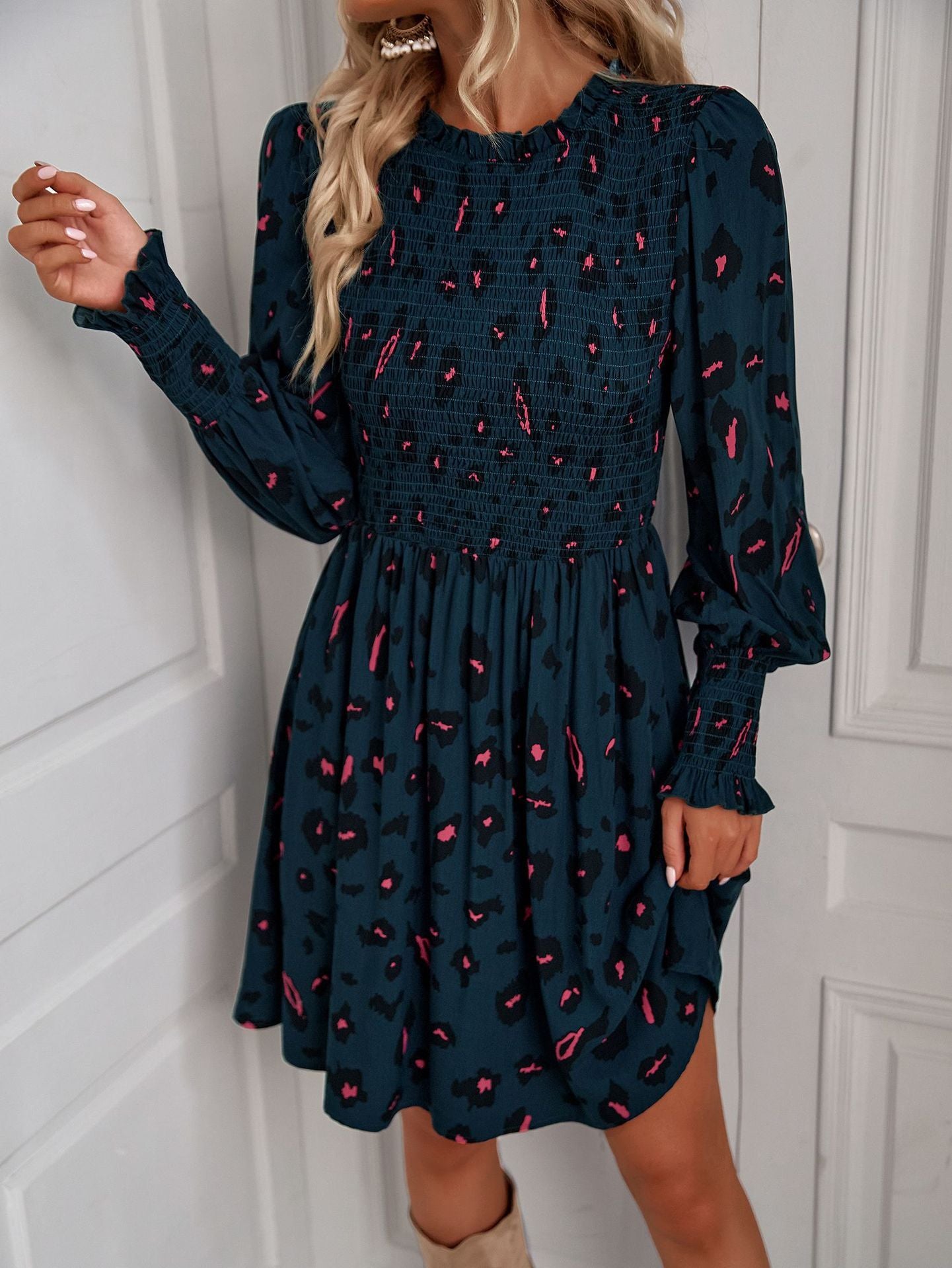 Women's Fashion Casual Long Sleeve Dress