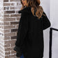 Manteau long en fourrure Manteau d'hiver en polaire double face à manches longues