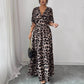 V-neck Long Dress European And American Style