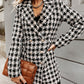 Long Sleeve Suit Collar Double Row Button Woolen Coat