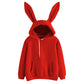 Sweat à capuche lapin gardien Harajuku