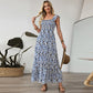 European And American Fashion Retro Vacation Style High Waist Long Skirt For Women