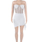 Beyprenn New Chic Corset Jupe Ensemble Deux Pièces Costume Été