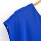 Blue Asymmetric Buckle Shoulder Sleeveless Suspender Dress