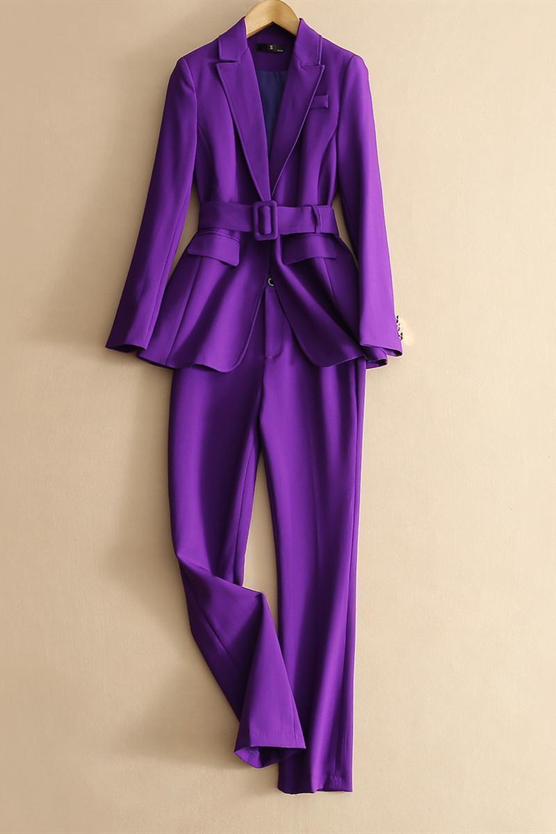 Ladies Autumn And Winter New Fashion Professional Two-piece Suit