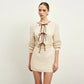Lace-up Cutout Backless Dress Female