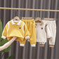 Children's Lapel Sweatshirt Sports Two-Piece Set