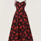 Waist-tight Floral Slimming Sling Dress