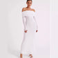 Off-neck Backless Private Clothing Socialite Dress