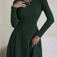 Women's Elegant Rib Knitted Skirt Solid Color