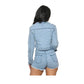 New Women's Clothing Leisure Ripped Denim Shorts Suit