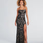 European And American Elegant Sequins Word Collar Dress