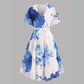 Women's Retro Floral Print Casual Dress