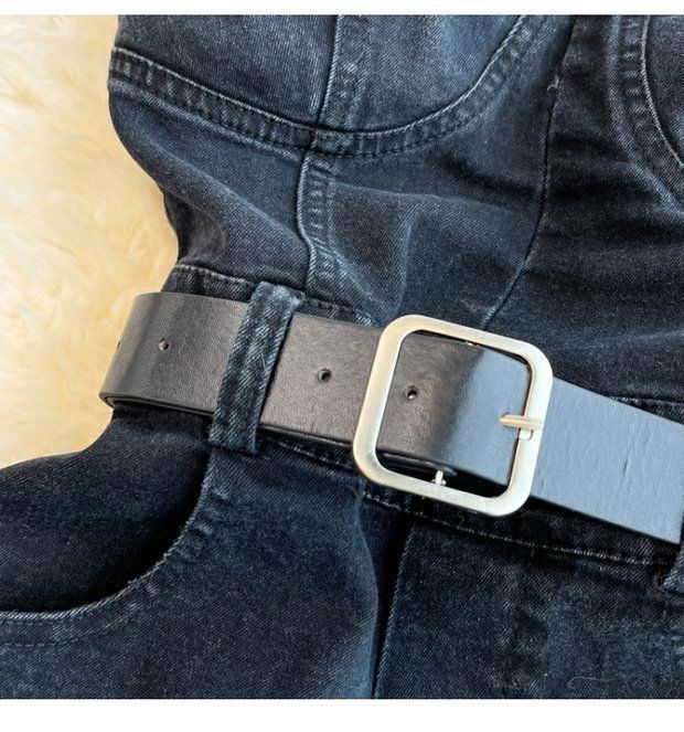 Combinaison en jean à petit haut tube pour femme, style rétro d'été