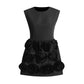 Stitching Three-dimensional Flower Design Short Skirt