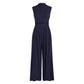 Loose High-waisted Wide-leg Form-fitting Sleeveless Jumpsuit