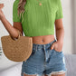 Women's Short-sleeved Knitwear Holiday Top