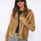 Sweat-shirt à capuche tendance pour femme, veste courte à fermeture éclair