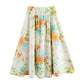 French Retro Floral Small Floral Vacation Style Printed Two-piece Suit