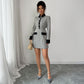 Button Long Sleeve Dress Plaid Women's Clothing