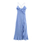 Fashion Laminated Decoration Sling Women's Dress