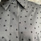 Elegant High-end Heart Shape Printed Button Shirt For Women