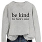 All-matching Women's Letter Simplicity Top