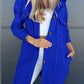Autumn And Winter Leisure Hooded Pocket Long Sleeve Twill Jacket