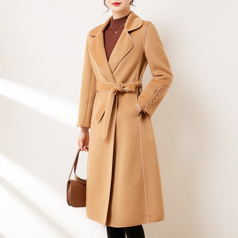 Korean Style Wool Coat Overcoat Women