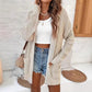 Hollow Long Sleeve Knitted Plus Size Women's Cardigan