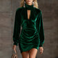 Sexy Chic Solid-Color High-Neck Bodycon Dress