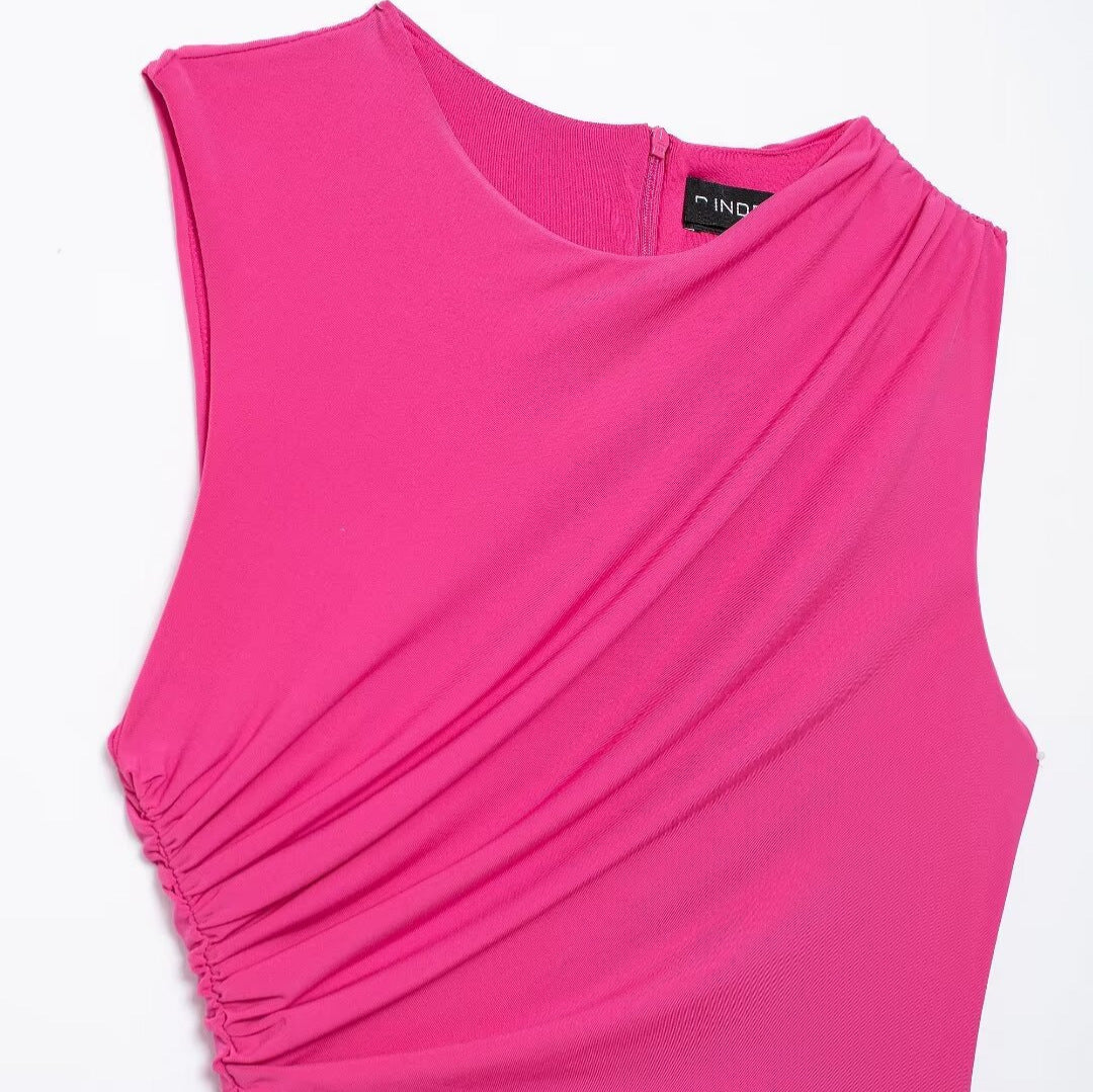 Robe jupe midi décontractée sans manches