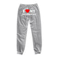 Pantalon imprimé « J'aime mon copain » Pantalon de survêtement décontracté pour homme et femme Pantalon de sport