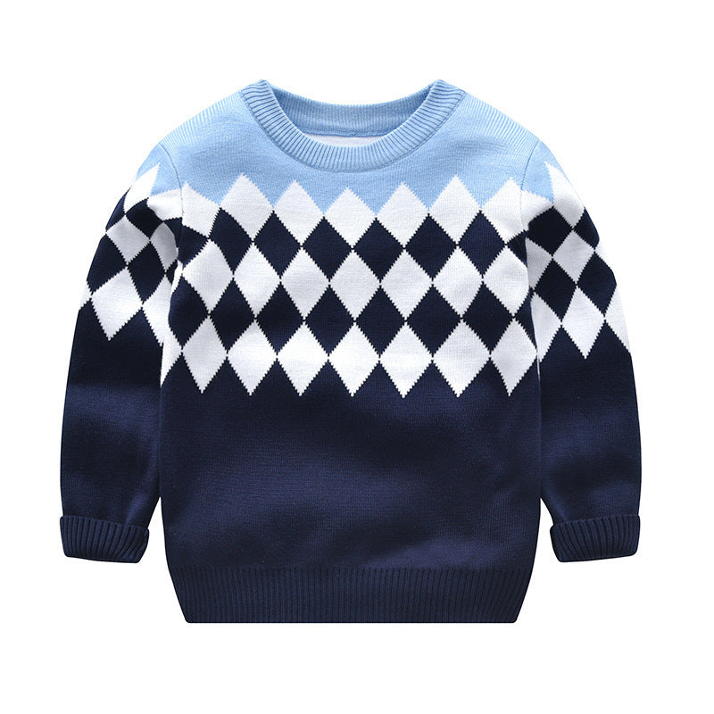 Trendy Children's Sweater Double Layer Thickening