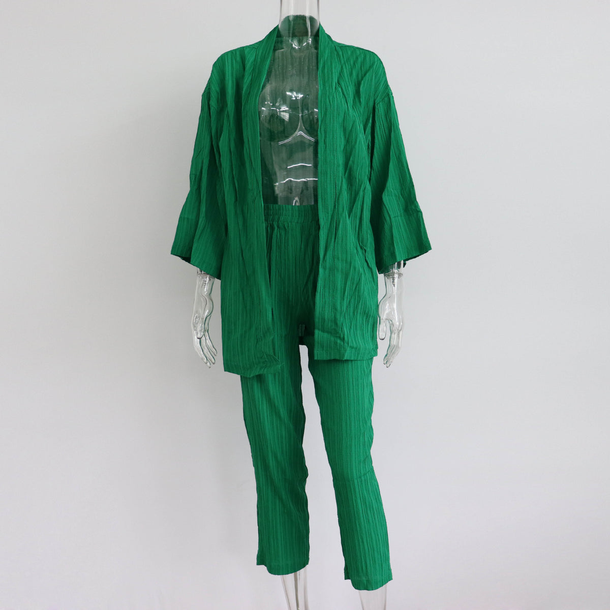 Costume décontracté camel pour femmes européennes et américaines, début d'automne, haut cardigan à manches longues, pantalon droit, tenue de maison, costume deux pièces