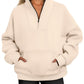Women's Casual Loose Fleece Thread Top