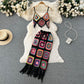 Fashion Suspenders Vest Skirt Suit