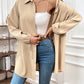 Women's Fashionable Elegant Drawstring Waist Loose Long Sleeve Top