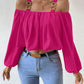 Women's Lantern Sleeve Loose Crop Top