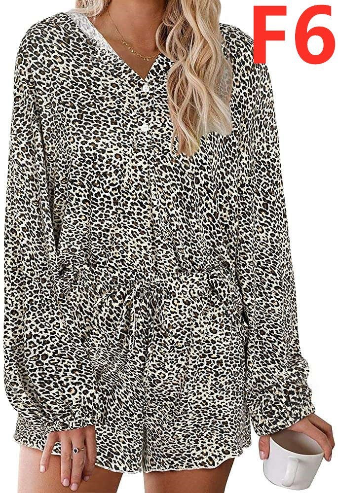 Breathable Long-sleeved Fungus Edge Home Clothes Two-piece Suit