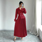 Womens Double-Breasted Top And Pleated Skirt Set