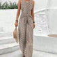 Waist-tight Adjustable Lace Printing Jumpsuit
