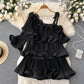 Women's Fashion Casual Ruffle Flared Sleeve Chiffon Shirt